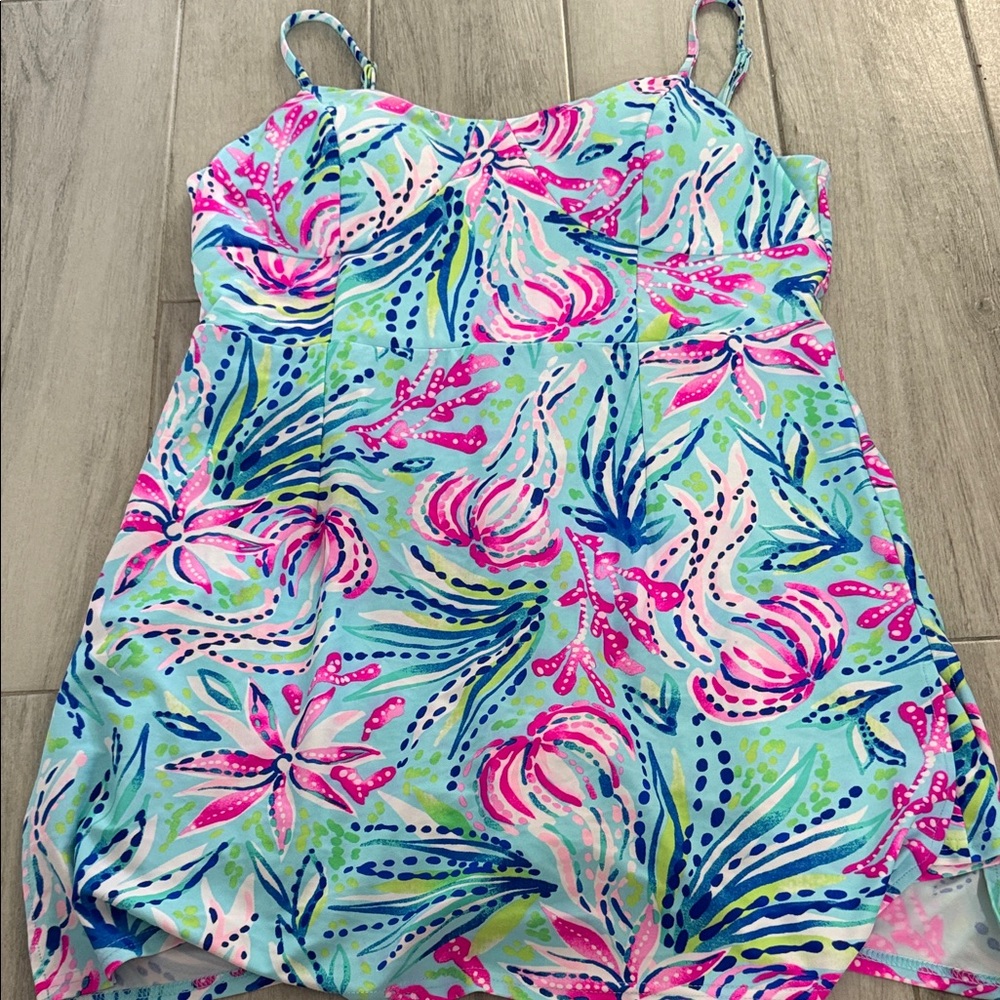 Colorful Floral Print Romper
